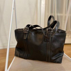 バッグ Coach Vintage Hamptons Leather Tote Bag Coach Purse Vintage Hamptons Tan Leather Handbag Tote (L1S